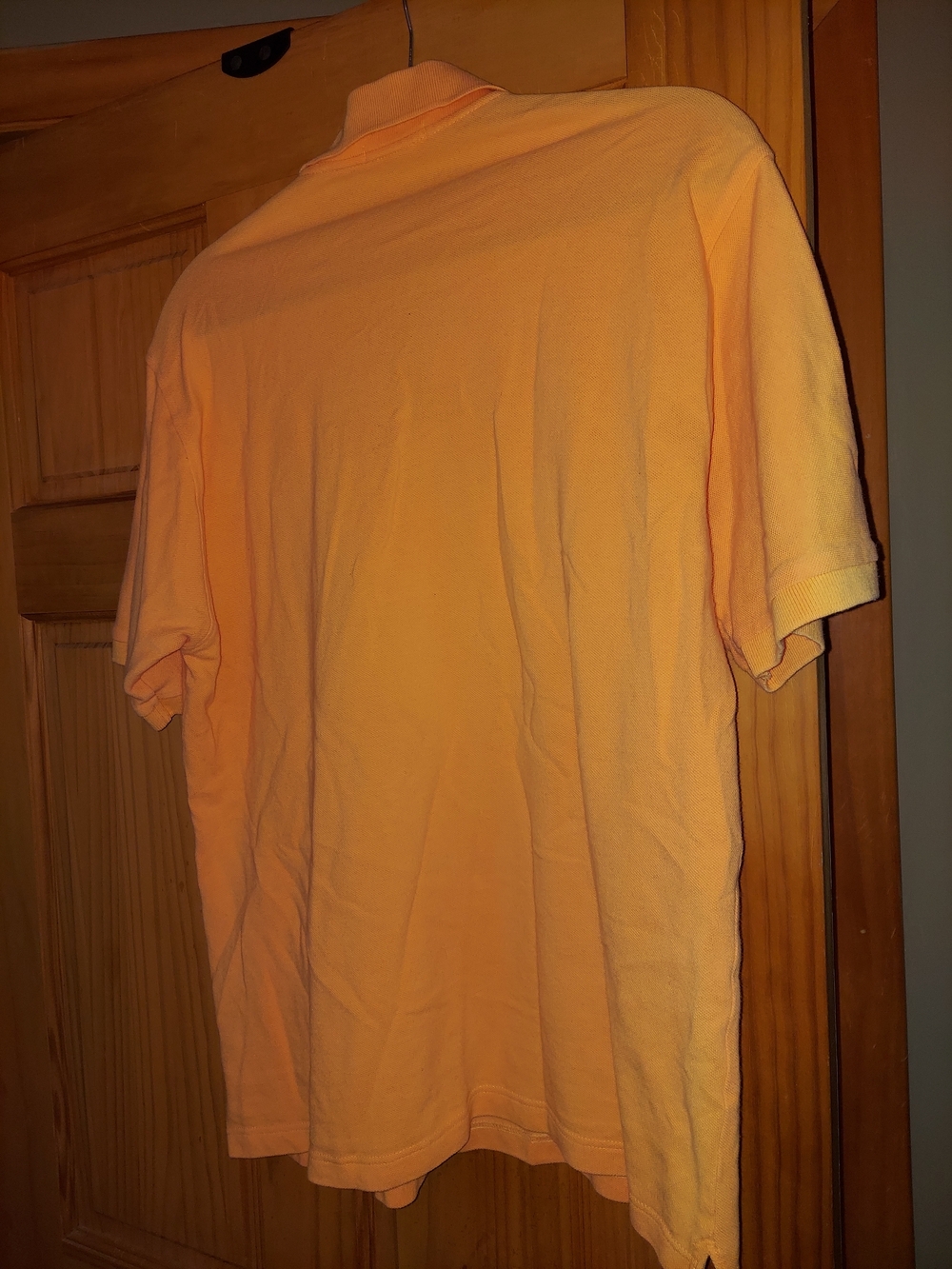 Burberry Orange Polo with Check Trim - Picture 9 of 9